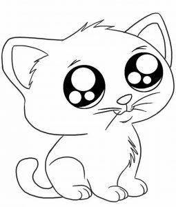 раскраски аниме кошки