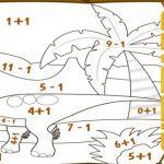 математические раскраски для дошкольников