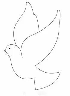 Шаблоны голубей для вырезания из бумаги, распечатать | Магазин Картонкино
