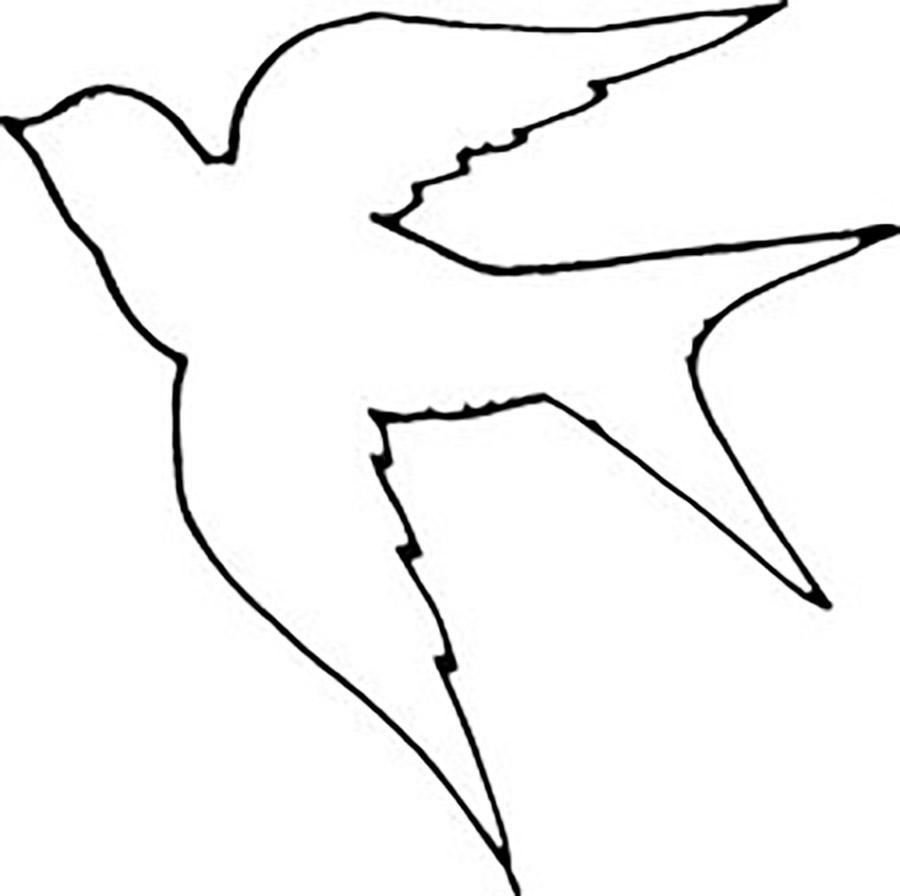 Шаблоны птиц для вырезания из бумаги