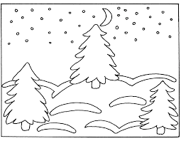 раскраска снег для детей распечатать 