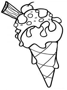 раскраска мороженое для детей
