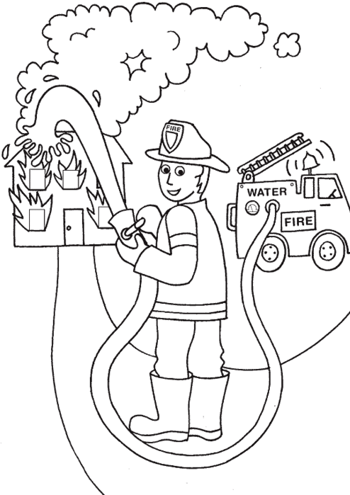 раскраска пожарная безопасность для детей распечатать бесплатно
