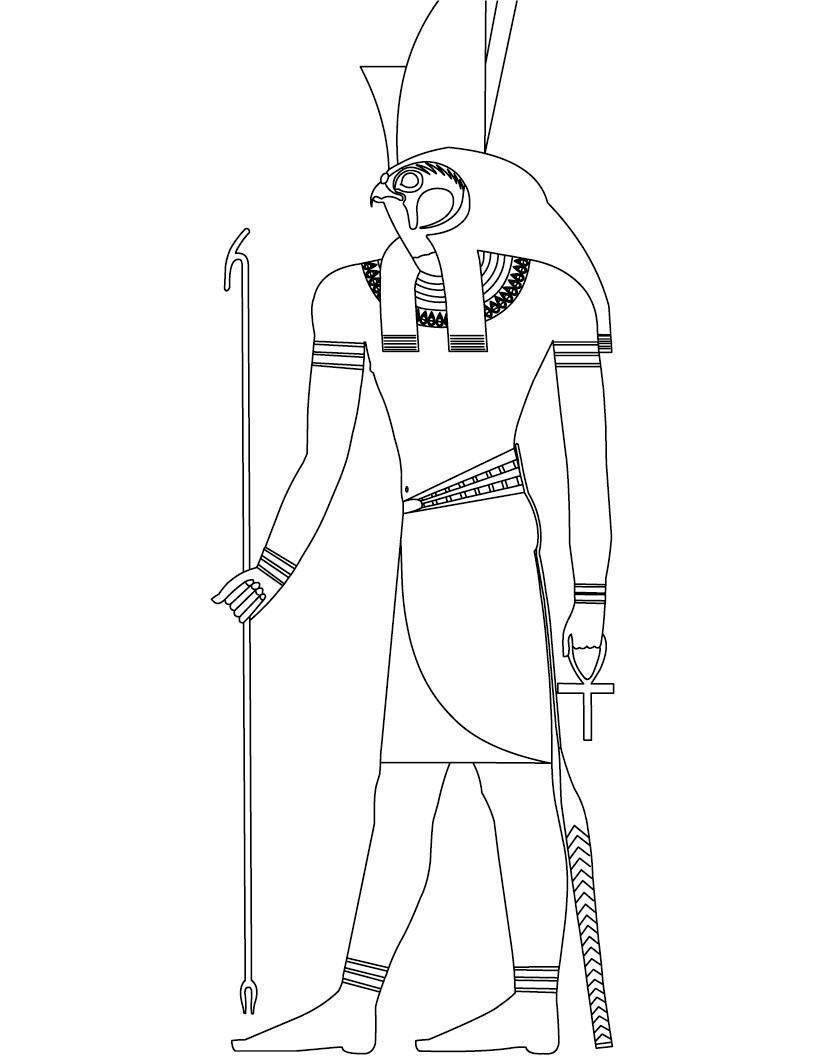 Бог Египта карандашом Амон ра