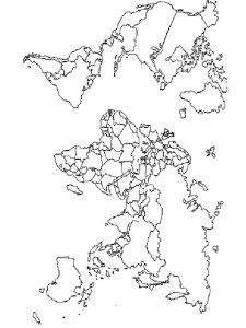 раскраска карта мира распечатать бесплатно