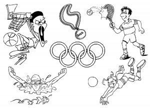 раскраска олимпийские игры распечатать бесплатно