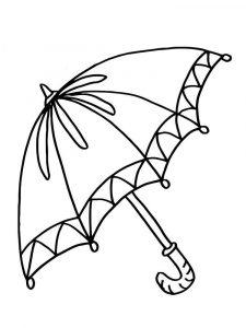 раскраска зонтик для детей распечатать