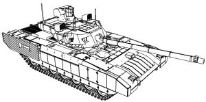 Раскраска танк Т-14 Армата