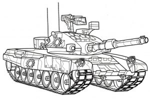Раскраска танк Т-90