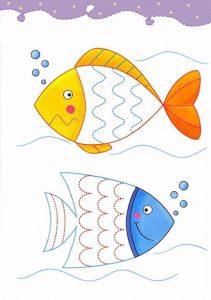 Графомоторика: рыбы
