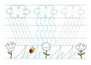 Графомоторика для детей 4-5: погода