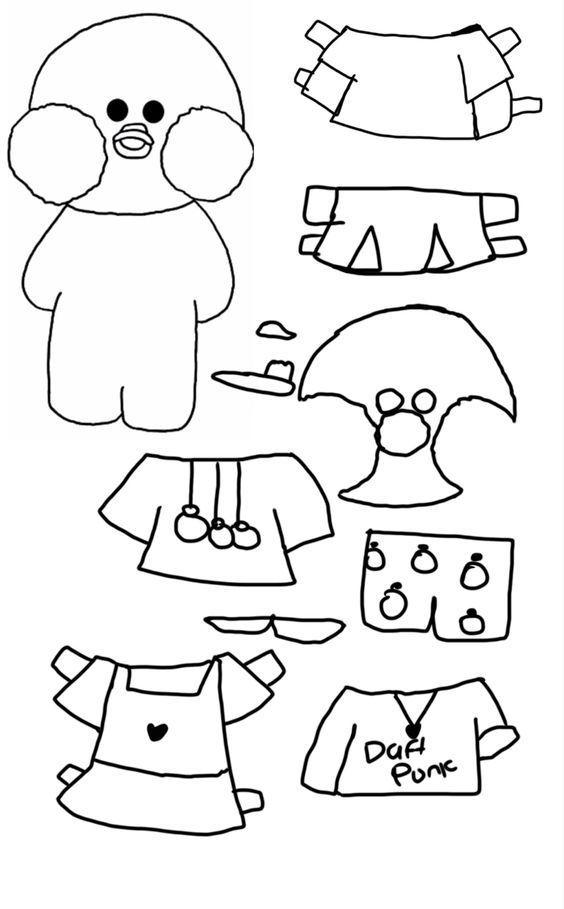 Раскраски «Одежда» для детей 3-4 лет