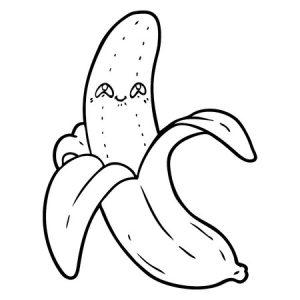 раскраска банан мимими