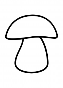 Раскраска грибы для детей 2-3 года