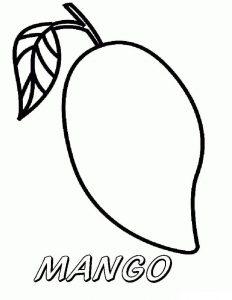 Раскраска манго по английски