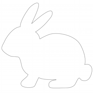 Шаблон кролик