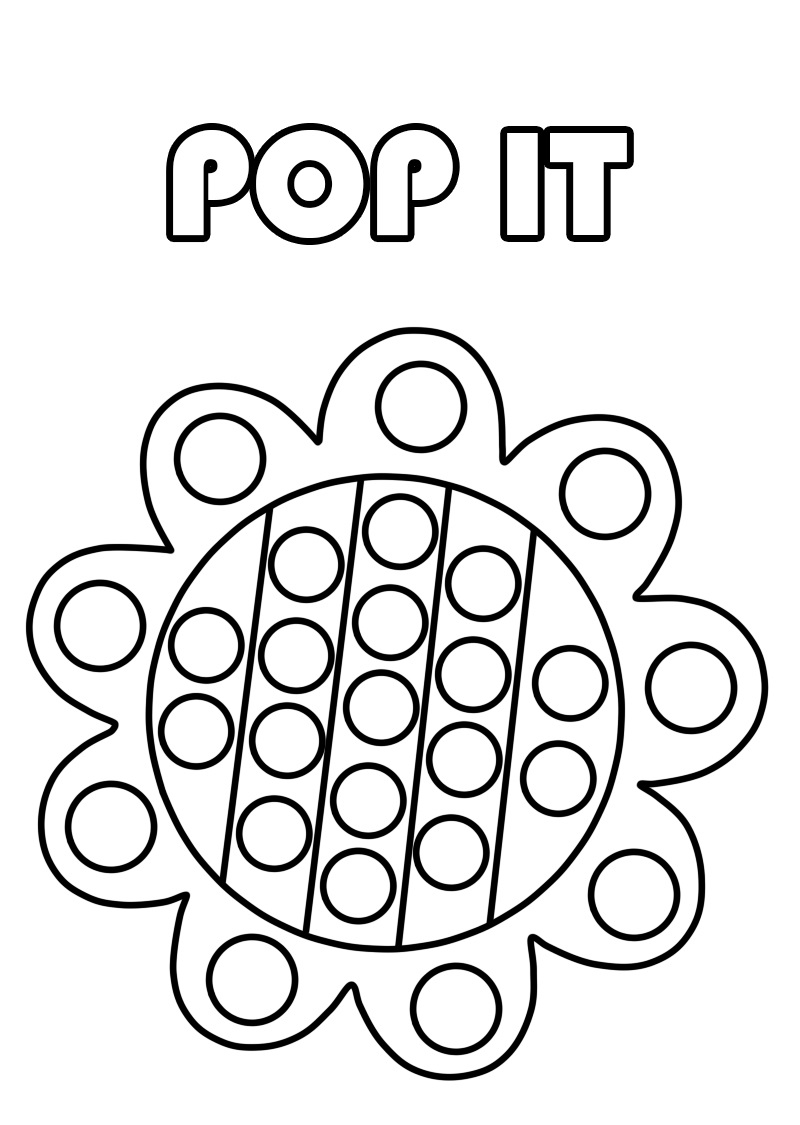 Pop it раскраска