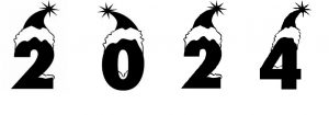 новогодние цифры 2024 шаблон
