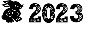 Трафарет и шаблон новый 2023 год