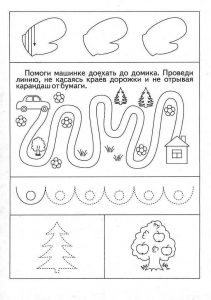Подборка заданий по развитию графомоторики для детей 5-6 лет