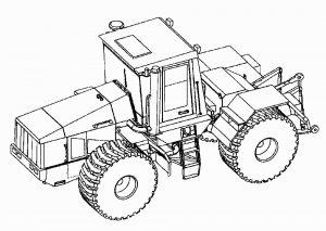 Трактор Кировец К-744 раскраска