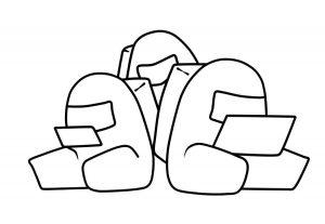 распечатать раскраски амонг ас