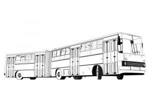 раскраска автобус распечатать бесплатно