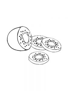 Раскраска киви 5