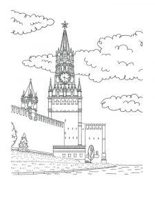 раскраска кремль распечатать бесплатно