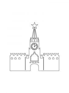 раскраска кремль распечатать бесплатно