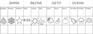раскраска месяцы года для детей