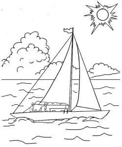 Раскраска море