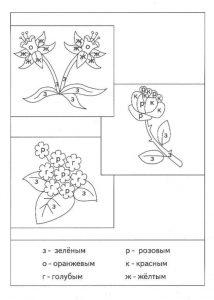 Раскраска по буквам