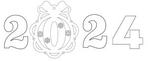 Раскраска 2024