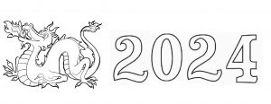 Раскраска китайского дракона 2024