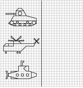 Рисунок по клеточкам 6