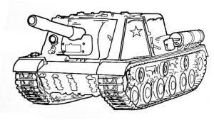 Раскраска ИСУ-152