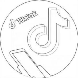 тик ток раскраска картинка для детей
