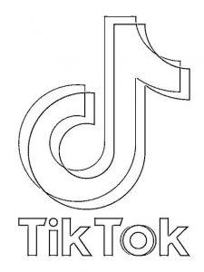 Популярная раскраска из тик ток