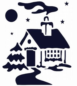трафареты на окна на новый год 2023 для вырезания большие распечатать бесплатно