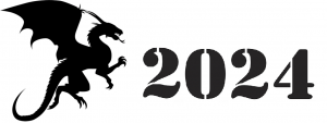 Трафарет и шаблон 2024 дракон