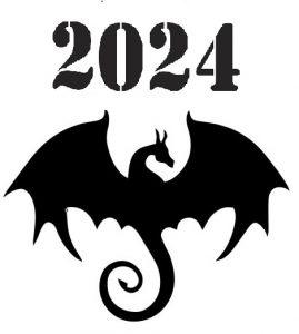 Трафарет дракон 2024